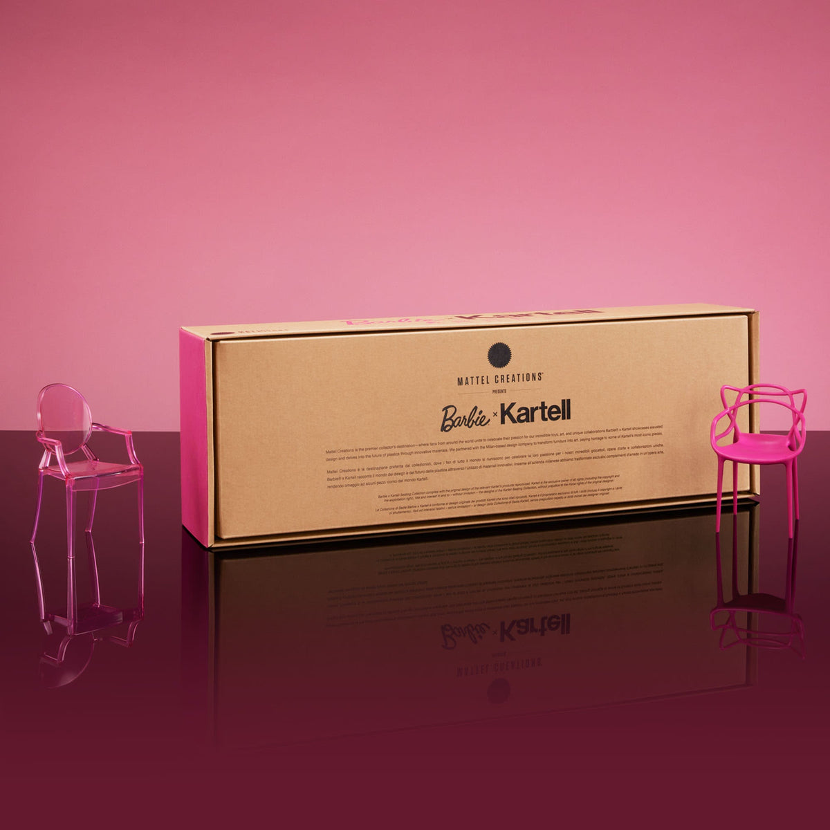 Barbie x Kartell 5-Piece Doll-Sized Chair Set