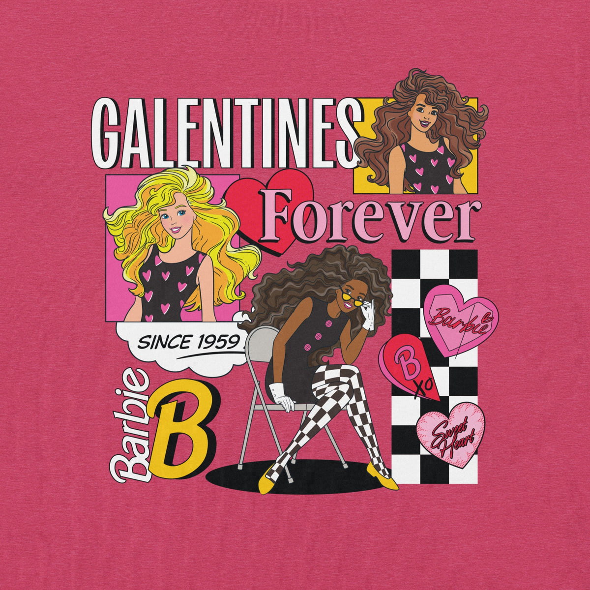 Barbie Galentines Pink T-shirt